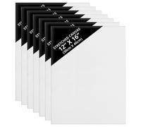 Belle Vous Pack de 7 Lienzos para Pintar en Blanco 30 x 40 cm - Set Panel de Lienzo Grande Cuadrado Preestirado - Aptos para Pintura Acrílica y al Óleo - Lienzo Blanco para Bocetos y Dibujos