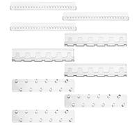 Belle Vous (Pack de 9) Organizador de Joyas para Colgar de Acrílico Transparente - Set de Joyero Pared Adhesivo con Ganchos y Clavijas - Colgador Collares, Anillos, Brazaletes y Pendientes