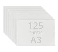 Belle Vous - Papel de acuarela blanco A3, 200 g/m2, prensado en frío (125 hojas), papel de dibujo perfecto para pintores principiantes y experimentados
