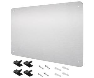 Belle Vous Pizarra Magnetica A3 - Tablero Magnetico de Pared de Acero Inoxidable de 30 x 45 cm - Panel de Imanes para Notas Fotografías Recordatorios Proyectos y Más