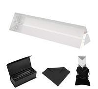 BELLE VOUS Prisma de Cristal K9-15cm - Prisma Triangular Fotografía Refractor - Bolsa de Terciopelo, Paño de Microfibra y Caja de Regalo - Física Espectro de Luz- Prisma para Fotos Efecto Arcoíris