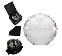 BELLE VOUS Prisma de Cristal K9 Esfera Facetada 8 cm - Prisma para Fotos Atrapaluz con Bolsa de Terciopelo, Paño de Microfibra y Caja de Regalo - Lente Transparente Meditación y Sanación
