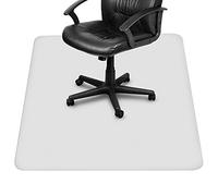 BELLE VOUS Protector Suelo Silla Ruedas Transparente Resistente - 120 x 120 cm - Alfombra Silla Ruedas Antideslizante Alfombra y Suelo - Protector de Suelo para Silla de Oficina