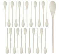 Belle Vous Set Cuchara Madera para Cocinar - 24x Cucharas de Madera 30,2 cm - Sin Acabado Multipropósito - Utensilio de Cocina para Cocinar Mezclar Hornear Servir y Revolver