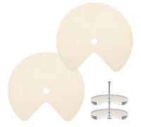 BELLE VOUS Set de Protector para Plato Giratorio - 2x Protectores Cortables para Bandeja Giratoria Cajon o Mesa - Accesorios de Cocina para Cajones y Platos Giratorios Lazy Susan