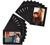 Belle Vous Set Marco de Fotos Negro Magnético para Refrigerador (Pack de 15) Marco de Foto 4 x 6” / 10 x 15cm - Marco Magnetico para Collage - Marcos de Fotos Nevera/Congelador y Superficies Metálicas