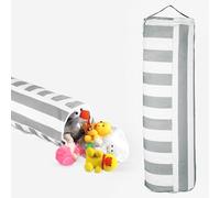 BELLE VOUS Sillón Puff Infantil - Organizador para Almacenaje de Juguetes y Peluches para Niños y Niñas - Silla Baul Bolsa Gigante para Guardar Juguetes y Peluches Color Gris