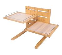 Belle Vous Soporte Elevado para Comederos - Elevador Ajustable de Bambú para Comedero y Bebedero de Perros y Gatos - Mueble Alto para Alimentación de Perro y Gato Pequeño o Grande