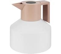 Belle Vous Termo de Cafe Blanco 1,2 L - Tetera Termica de Acero Inoxidable Doble Pared - Dispensador Pequeño para Bebidas Te Mate Infusiones Terere y Agua Fria o Caliente