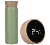 Belle Vous Termo Pequeño con Pantalla LED de Temperatura - Garrafa Termica Inteligente Verde de Acero Inoxidable de 280 ml - Botella para Mate Te Cafe Agua Caliente o Fria