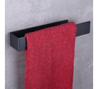 Belle Vous Toallero Adhesivo Negro - 22 cm - Barra Toallero Baño de Acero Inoxidable - Para la Pared Baño o Cocina - Sin Taladrar