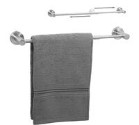 Belle Vous Toallero Extensible de Acero Inoxidable - Colgador de Toalla de Pared para el Baño Ducha o Cocina - Barra Soporte para Toallas de 40-66 cm con Ventosa - Toalleros Multiusos