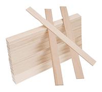 Belle Vous Varas Mezclar Pintura (Pack de 50) - 30 x 2,4 cm - Palos Madera Manualidades - Mezclar Silicona y Resina - Marca Páginas para Biblioteca, Asas Abanicos de Bodas, Jardín, Hogar, Arte