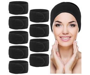 BELLE VOUSDiadema Skincare - Set 10x Cinta Pelo Maquillaje Antideslizante - Diadema Ajustable para Ducha Gym - Talla Unica