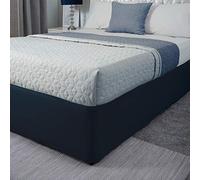 Belledorm Base de Jersey - Transforma una Base de Cama de Aspecto monótono (Color: Azul Marino, 91 x 191cm)