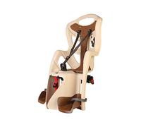 BELLELLI b Pepe - Asiento Trasero para Bicicleta - para niños de hasta 22 kg, de 3 a 8 años - Se Fija al portaequipajes - Beige y marrón