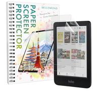 BELLEMOND Juego de 2 protectores de pantalla mate de papel Kent fabricado en Japón para Kobo Clara Colour/Clara BW (2024) / Clara 2E (2022) de 6 pulgadas | Película PET antirreflejos | Tacto suave del