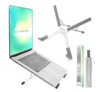 BELLEMOND Soporte ajustable para laptop, elevador de aluminio plegable, diseño ergonómico japonés con marco en X, se adapta a MacBook Pro/Air, Dell, Lenovo y portátiles de 10 a 17.3 pulgadas, portátil
