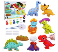 BelleStyle Dinosaurios para Niños Kit de Pintura de Yeso Arte y Manualidades Juguete, Figuras de Escayola Pintar Kit Juego Regalos Creativo Cumpleaños Navidad para Niños 5 6 7 8 9 10 11 12 Años