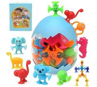 BelleStyle Juego de Ventosas para Niños, 26 Piezas Juguetes Bañera Bebe, Juguetes de Succión Juguetes Sensoriales Interactivos Juguetes de Baño Juegos Educativos Regalos para Niños 3 4 5 6 7 Años