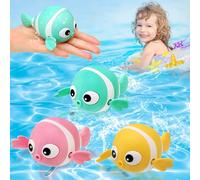 BelleStyle Juguetes Baño Bebe, Juguetes Bañera para Niños Niñas 1 2 3 4 Año, 3 Pez Payaso Animales Fotantes Juguetes de Agua Piscina Baño Juego de Ducha Regalo para Niños Pequeños