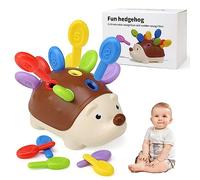 BelleStyle Juguetes Montessori 18 Meses, Erizo Juegos Motricidad Fina 2 3 Años, Juguetes de Habilidades Motoras Bebe, Conteo y Clasificación de Colores Juegos Educativos Regalo para Niños 2 3 Años