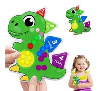 BelleStyle Juguetes Sensoriales Autismo, Dinosaurio Juguetes Fidget Antiestrés para Clasificar Colores, Juegos de Habilidades Montessori Educación Aprendizaje Regalos para Niños Ninas 3 4 5 Años