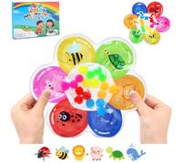 BelleStyle Juguetes Sensoriales Autismo, Flor Juguetes Antiestrés para Clasificar Colores para Niños, Juguetes Fidget Educación Aprendizaje Juegos de Habilidades Montessori para Niños 3-5 Años