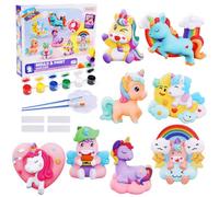 BelleStyle Unicornios para Niñas Kit de Pintura de Yeso Arte y Manualidades Juguetes Niña, Figuras de Escayola Pintar Kit Juego Regalos Creativo Cumpleaños Navidad para Niños 5 6 7 8 9 10 11 12 Años