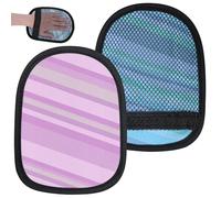 BelleVive 2 Piezas de Guantes para Quitar Arena, eliminador de Arena Rayado para la Playa, Bolsa para Guantes de Limpieza de Arena, Guante de Viaje para Actividades en la Playa Junto al mar