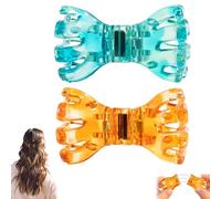 BelleVive 2 piezas nuevas horquillas magnéticas, fuerte sujeción, clips magnéticos para peinado antideslizantes, conexión sin costuras, para todo tipo de cabello, diseño limpio, sin tirones (azul +