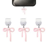 BelleVive 3er-Pack Encantos para Teléfono y Kindle, Protectores contra Polvo compatibles con Kindle con Puerto de Carga Tipo-C, Regalo coqueto para Hombres y Mujeres, Accesorios para iPhone 16/15
