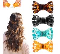 BelleVive 4 piezas Nuevas pinzas para el cabello magnéticas, agarre fuerte, clips magnéticos antideslizantes para peinados, conexión sin costuras, para todo tipo de cabello, diseño limpio, sin