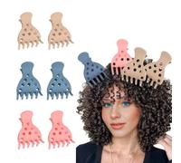 BelleVive 6 piezas Clips de volumen para el cabello, clips raíces para cabello rizado y ganchos de garra, elevadores para rizos saltarines, clips de elevación de raíces sin pliegues, Color 3