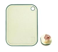 BelleVive Schneidebrett, tablas de cortar de paja de trigo con ranura para jugos, área de trabajo, antideslizante, libre de BPA, apto para lavavajillas, fácil de manejar, agujeros para colgar, verde