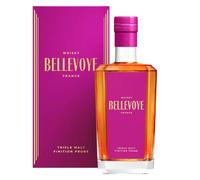 BELLEVOYE - Whisky Triple Malt - Whisky Francés Bellevoye Prune - Doble medalla de oro Concours Mondial de Bruxelles 2022-43% De Alcohol - 100% Origen Francia - 700 ml