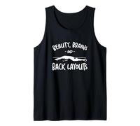 Belleza Brains And Back Layouts Un equipo de natación sincronizado Camiseta sin Mangas