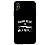 Belleza Brains And Back Layouts Un equipo de natación sincronizado Carcasa para iPhone X/XS
