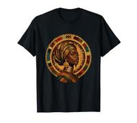 Belleza coronada afrocéntrica de la Reina Africana melanina Camiseta