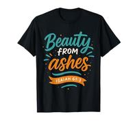 Belleza De Cenizas Isaías 61 3 - Vintage Christian Faith Camiseta