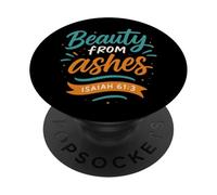 Belleza De Cenizas Isaías 61 3 - Vintage Christian Faith PopSockets PopGrip Adhesivo