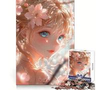 Belleza en Flor de Cerezo Rompecabezas para Adolescentes de 1000 Piezas para Entrenar la Memoria Escape Tranquilo Corte Impecable Regalo Memorable (38x52cm)