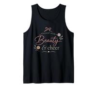 Belleza y alegría Floral inspiradora fe Camiseta sin Mangas