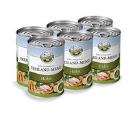 Bellfor Cibo umido Senza cereali per cani con menù di Pollo 6 x 400 g. Ricco di frutta e verdura Fresca regionale, Privo di additivi artificiali, Perfetto per sensibili e Tutte le razze.