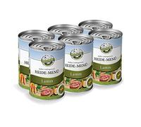 Bellfor Heide-Menü la Carne Seleccionada, Las Verduras Recién Cosechadas y los Ingredientes Naturales Comida Húmeda para Perros con Cordero sin Cereal 6x400g