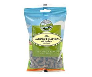 Bellfor Landgut-Happen Snacks Suaves para Perros con Insectos, Enriquecidos con Omega 3. Chuches Hipoalergénicas y Nutritivas, Ideales para Cachorros y Perros Adultos, con Frutas y Verduras - 200 g