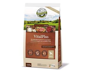 Bellfor Premium Pur VitalPlus - Pienso sin Gluten para Perros con Cordero de Calidad Alimentaria. Comida Seca para Perros Rica en Omega 3, Antioxidantes Naturales y Prebióticos - 2,5 kg