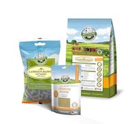 Bellfor Set Ahorro para Perros Medianos con Leishmaniosis: Pienso Naturfarm-Schmaus 2,5 kg bajo en compuestos urémicos; chuches Landgut-Happen 200 g; suplemento Immun Pulver 250 g