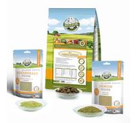 Bellfor Set de ahorro nº 7 de polvo de granja de granja, alimento seco con insectos, 7,5 kg de fuerza renal, 250 g, polvo inmunológico, complemento alimenticio, 250 g, ideal para perros sensibles a la