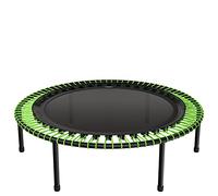 bellicon Trampolín de fitness de 112 cm (verde), prácticas patas plegables y suspensión de anillo de cuerda de hasta 120 kg (grosor), marco de tres piezas, fabricado en Alemania
